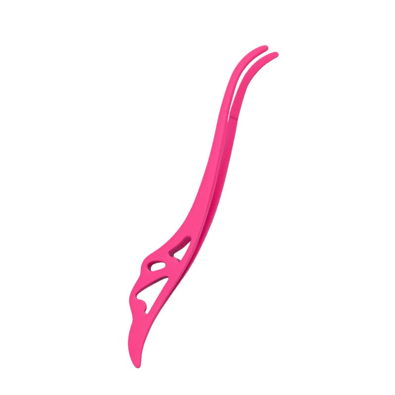 Feather Curved Jaw - Hot Pink