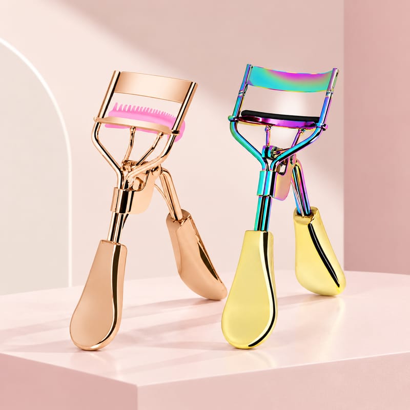 Rose Gold & Gold Eyelash Curlers - Comb & No Comb