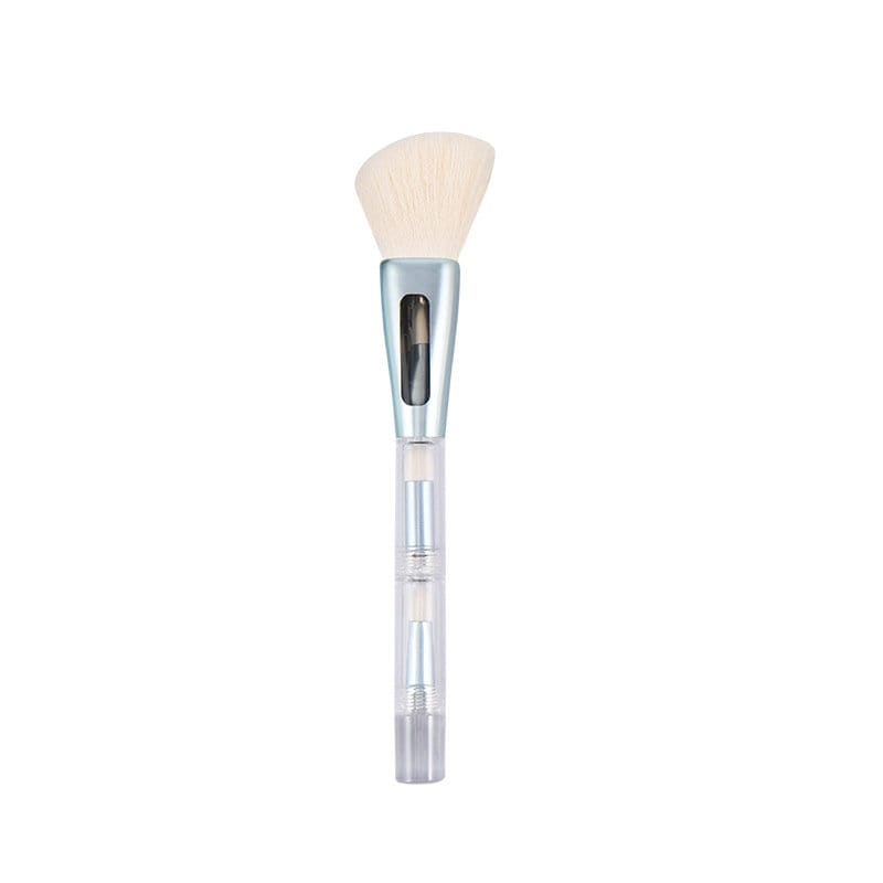 Angled Blue Handle with White Brush Head