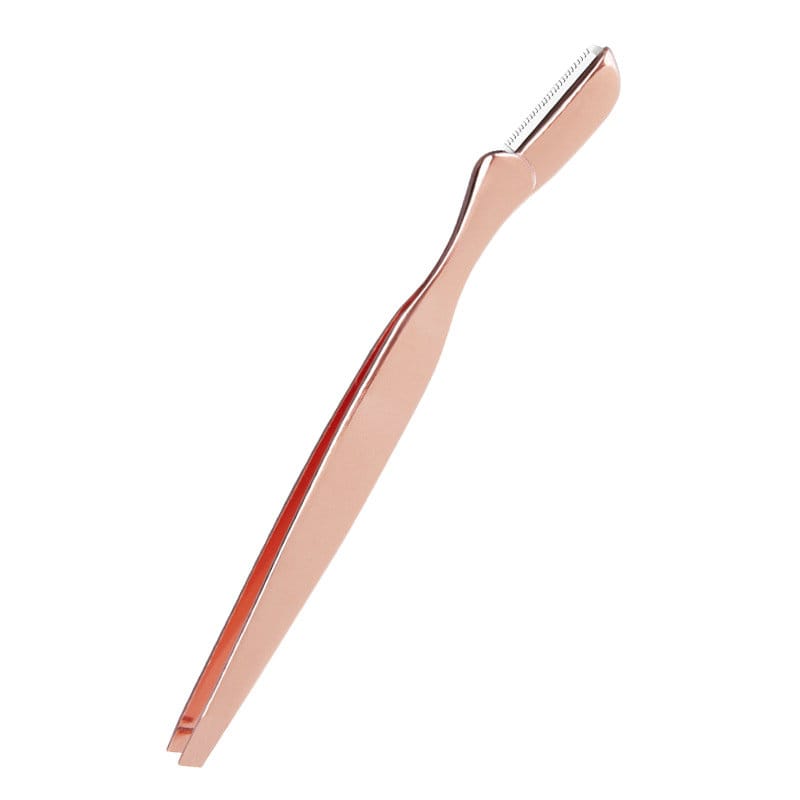 2-in-1 Eyebrow Razor Style - Rose Gold