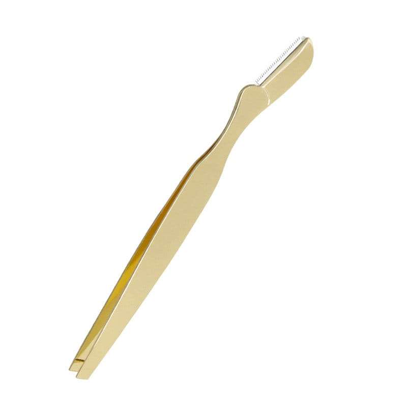 2-in-1 Eyebrow Razor Style - Gold