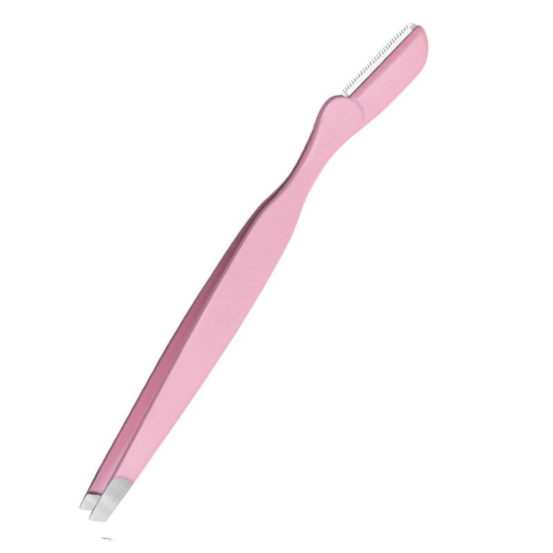 2-in-1 Eyebrow Razor Style - Pink
