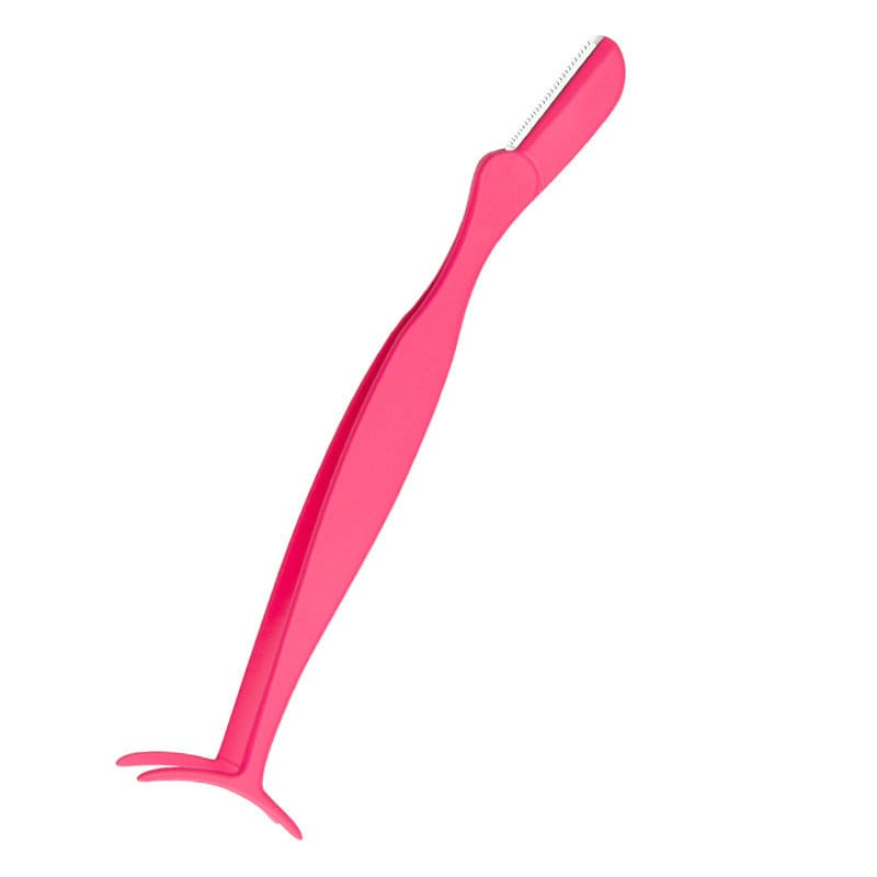 Eyebrow Razor Style - Curved Tip Tweezers, Magenta
