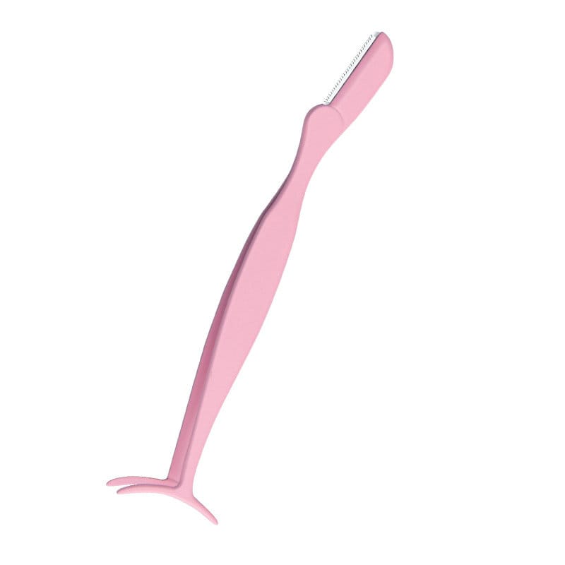 Eyebrow Razor Style - Curved Tip Tweezers, Pink