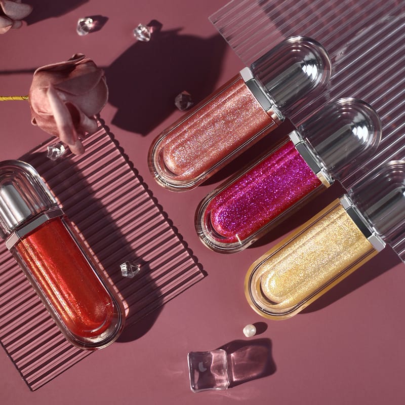 15 Color Shimmer Lip Gloss - Diamond Shine with Mirror