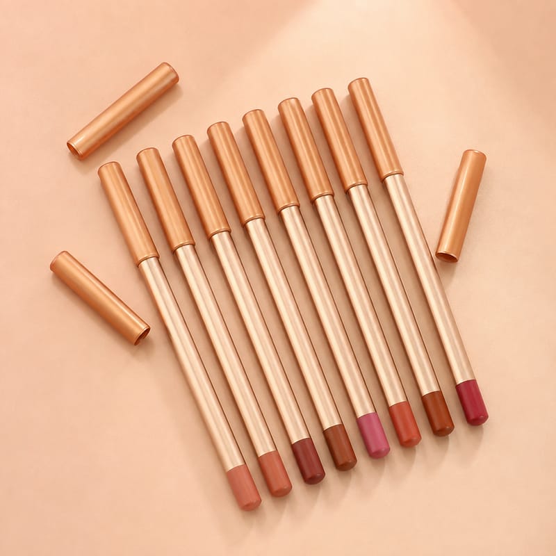 12 Color Matte Waterproof Lip Liner - Long-Lasting & Smoothly Glides