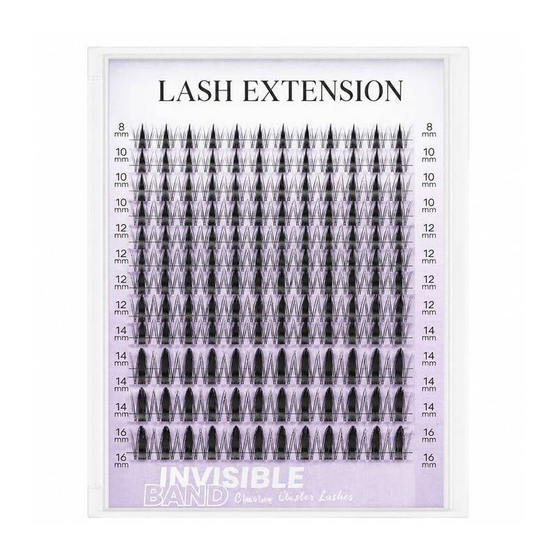 0.03mm Clear Invisible Band DIY Lash Clusters