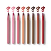 8 Color Liquid Flocking Lip Liner - Highly Pigmented & Waterproof