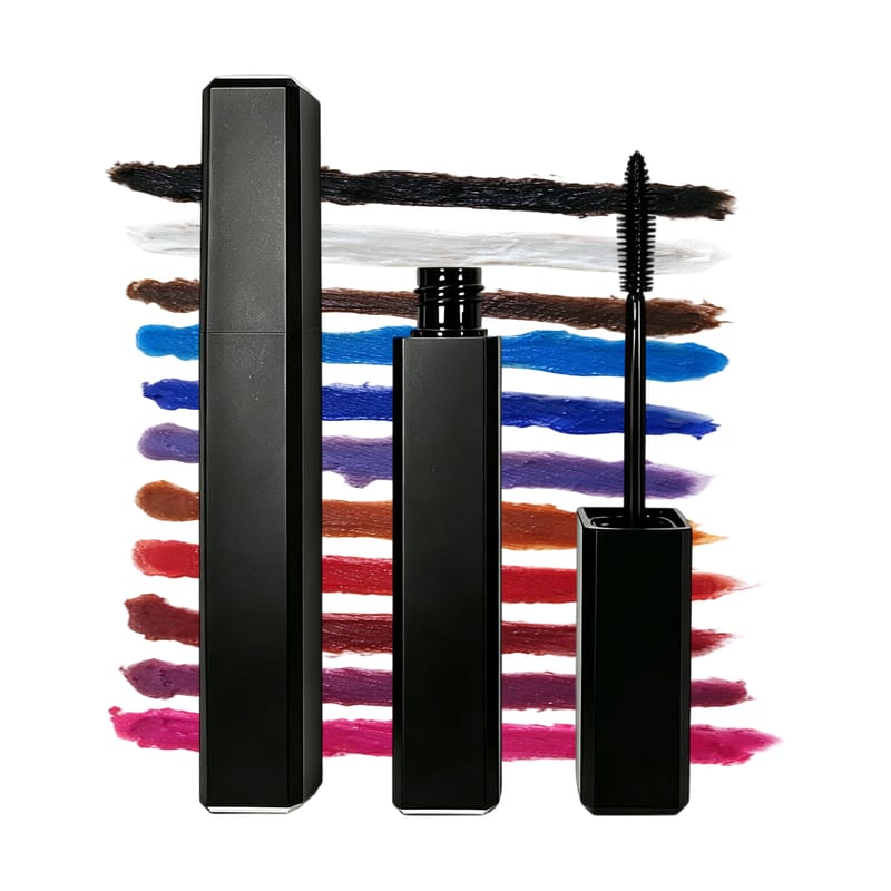11 Color Mascara - Square Tube, Waterproof & Smudge-Proof