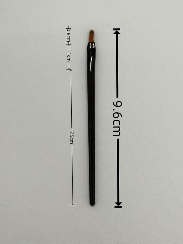9.6cm Black Tube Black Handle Lip Brush