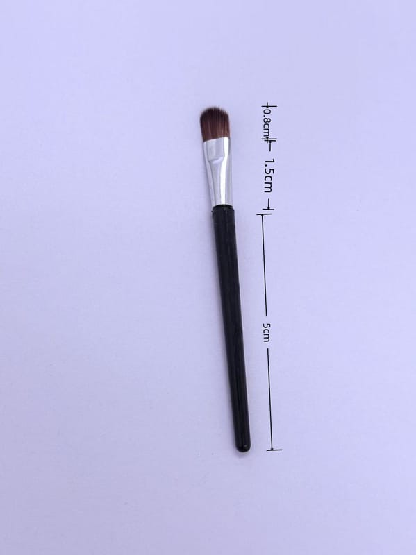 7.5cm Silver Tube Brown Bristle Round Brush