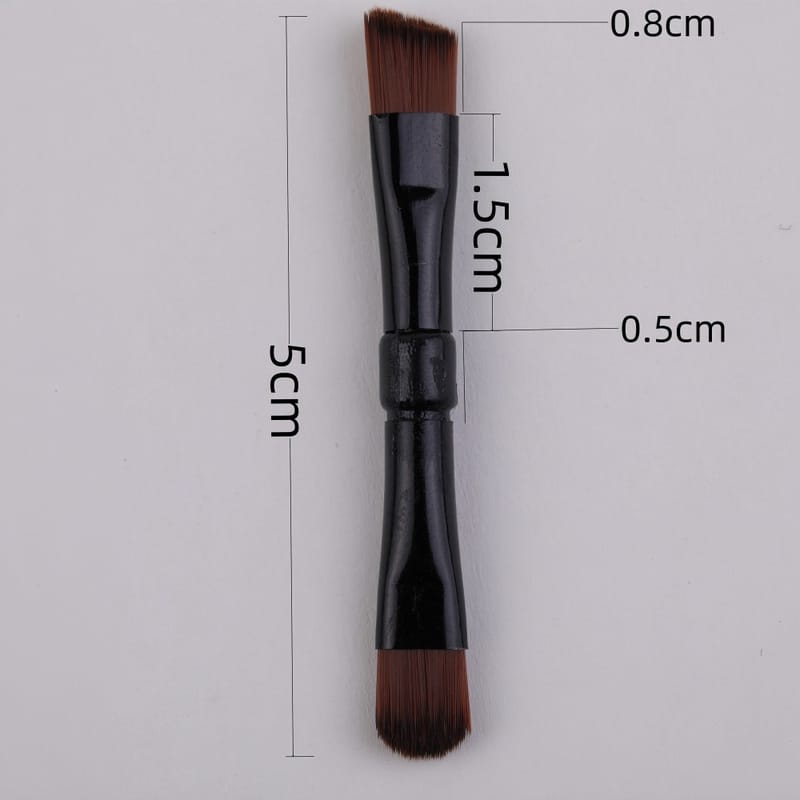 5cm Black Tube Double-Ended Round & Angled Brush