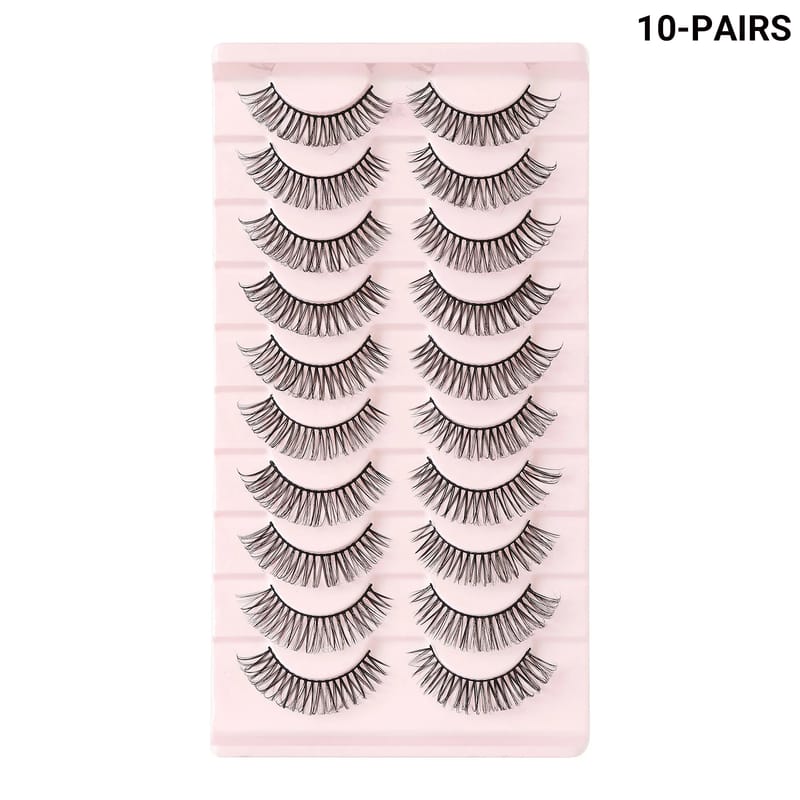 WW (9-14mm Russian Faux Mink Lashes) - DD Curl Wispy Natural