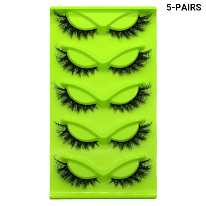 3DMAO (13-18mm Cat Eye Faux Mink Lashes) - Wispy Layered Winged