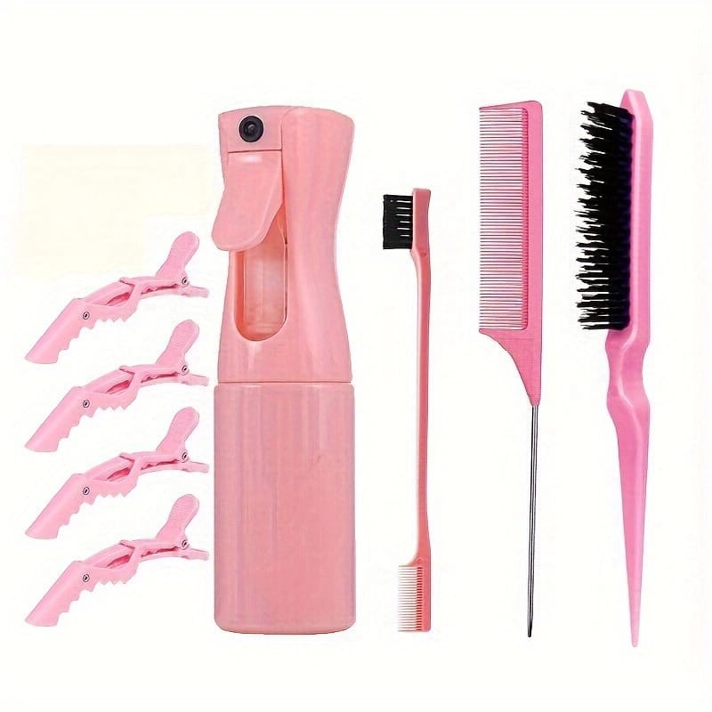 8-Piece Hair Tool Set &ndash; Pink