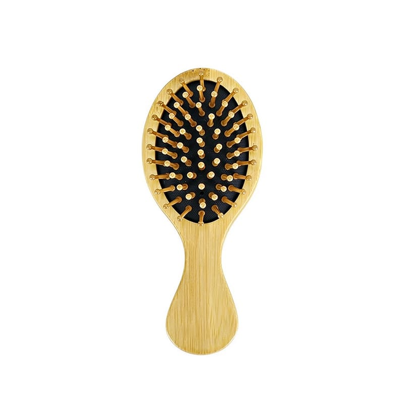 Small Round Cushion Hairbrush &ndash; Black