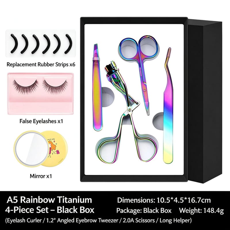A5 Rainbow Titanium 4-Piece Set &ndash; Black Box