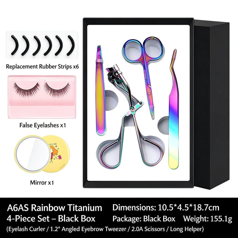 A6AS Rainbow Titanium 4-Piece Set &ndash; Black Box