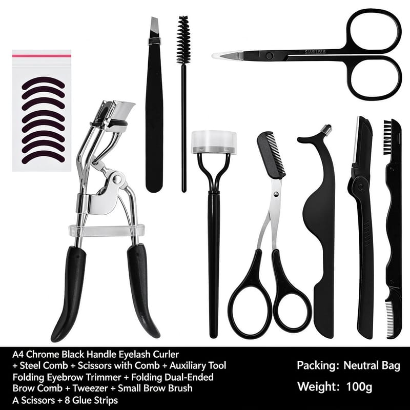 10-Piece Set with Black Handles