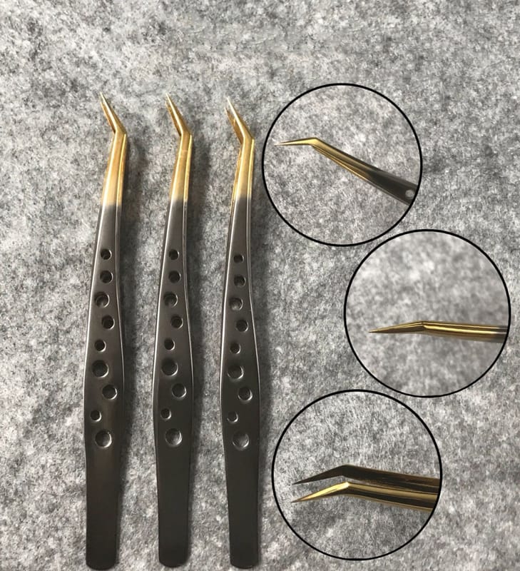 9-Hole Feather Tweezers