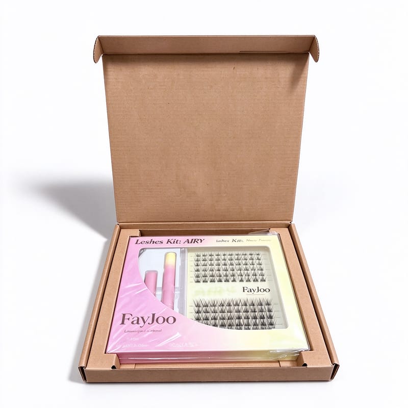 Custom All-in-one Mailer Box for DIY Lash Clusters
