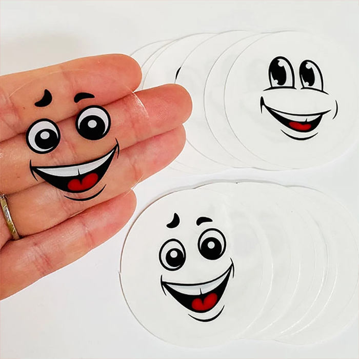 Transparent sticker example 6