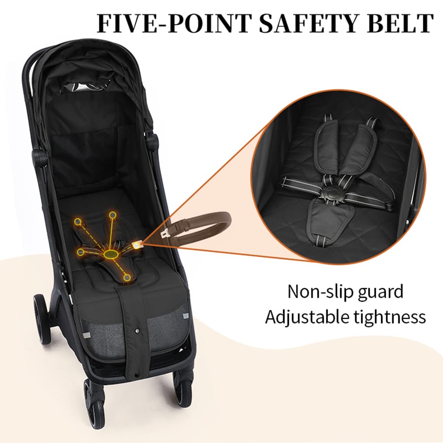 Compact Travel Stroller - harness