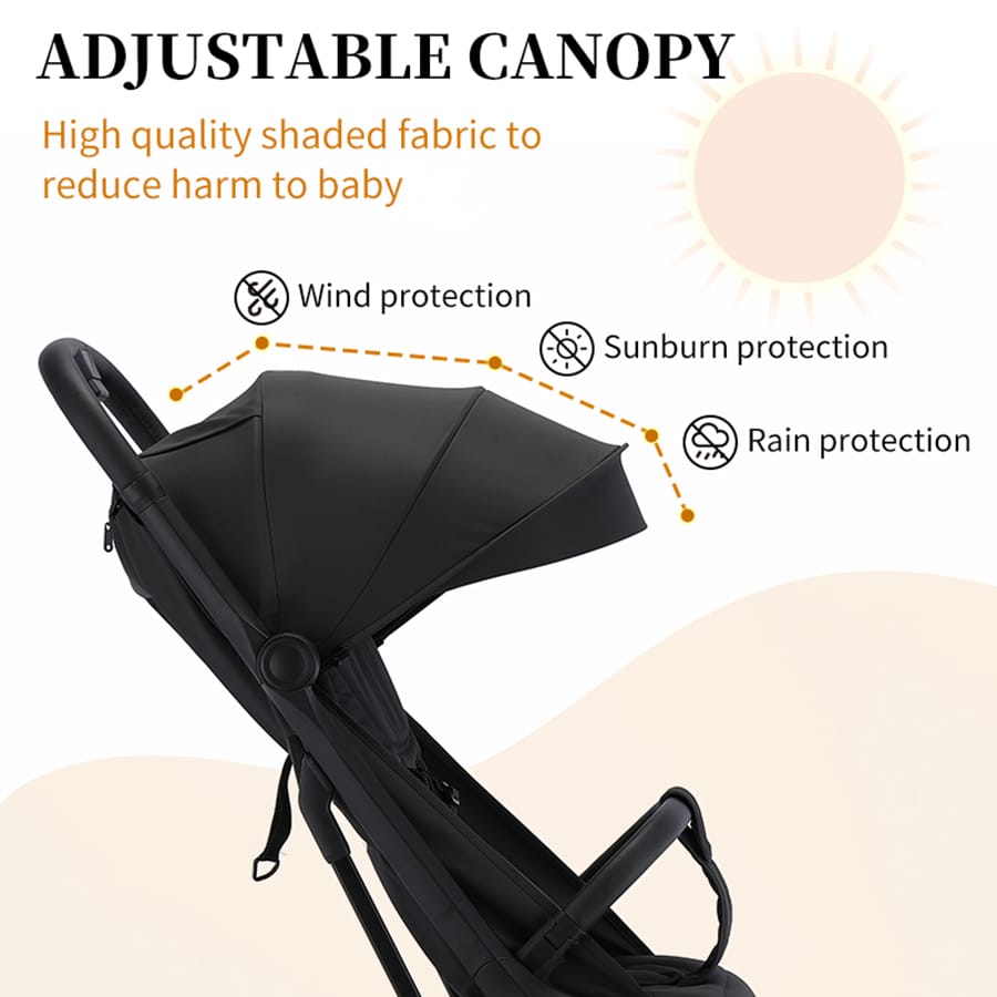 Compact Travel Stroller -canopy