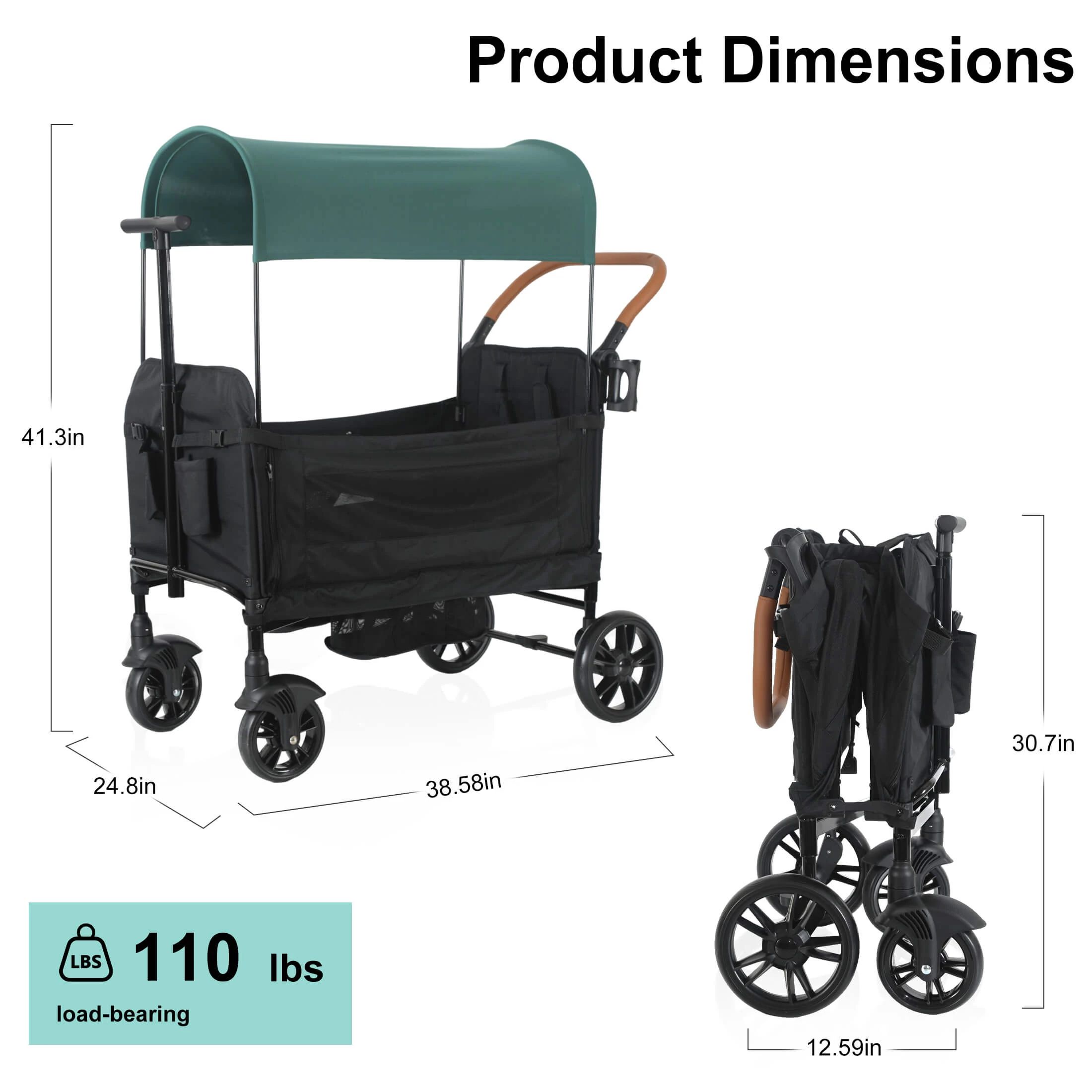 wagon stroller-dimensions