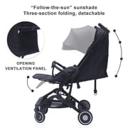 Compact Folding Baby Stroller-canopy