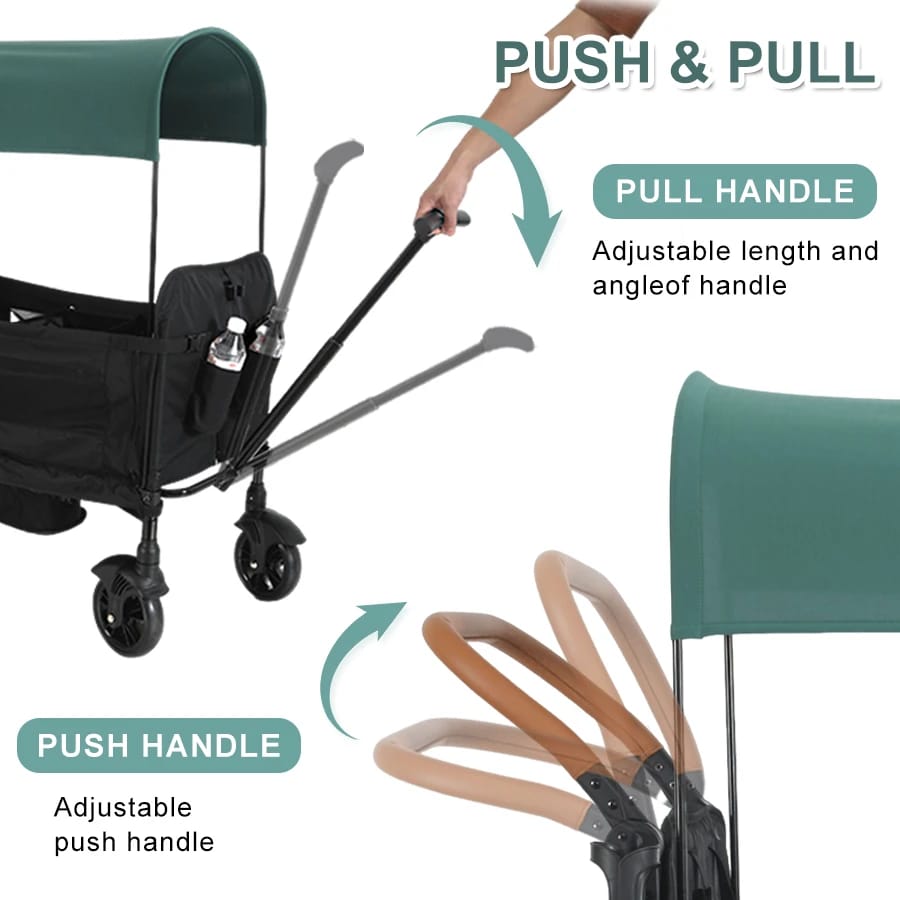 wagon stroller- push pull