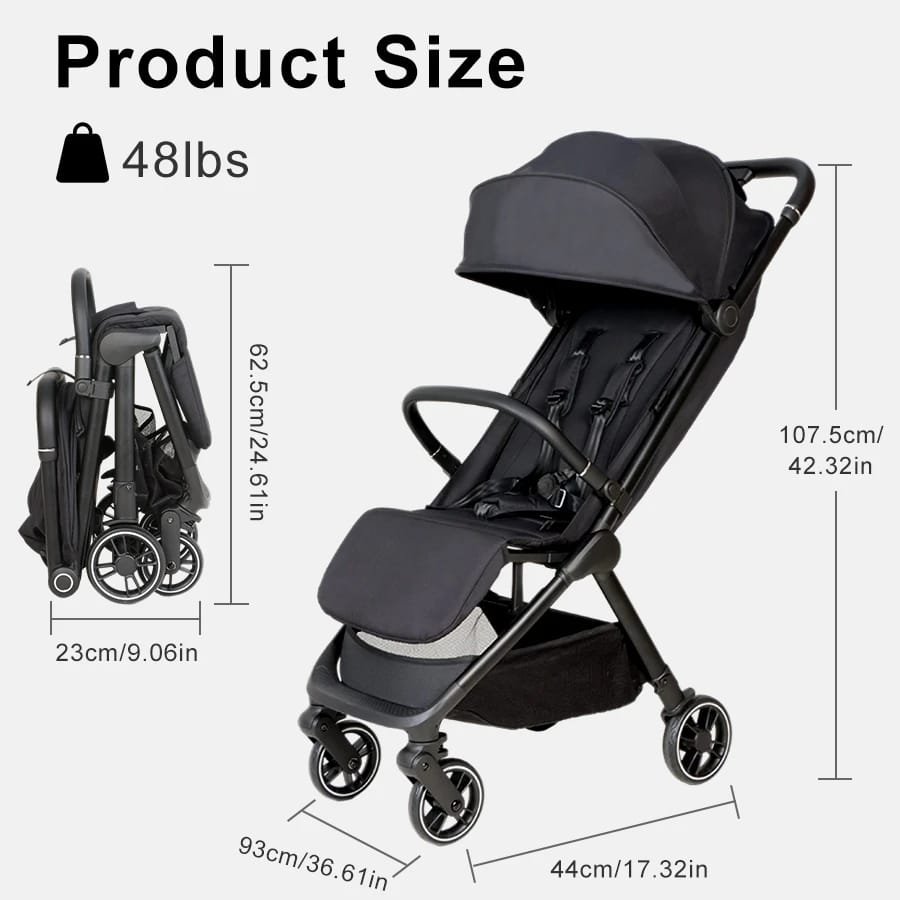 Lightweight Baby Travel Stroller-dimension