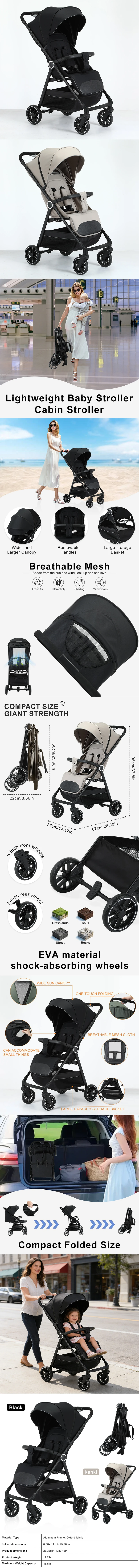 lightweight stroller description