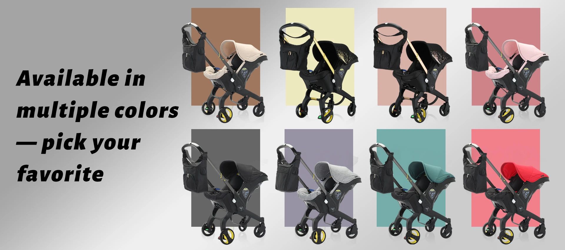 4 in 1 stroller multiple color