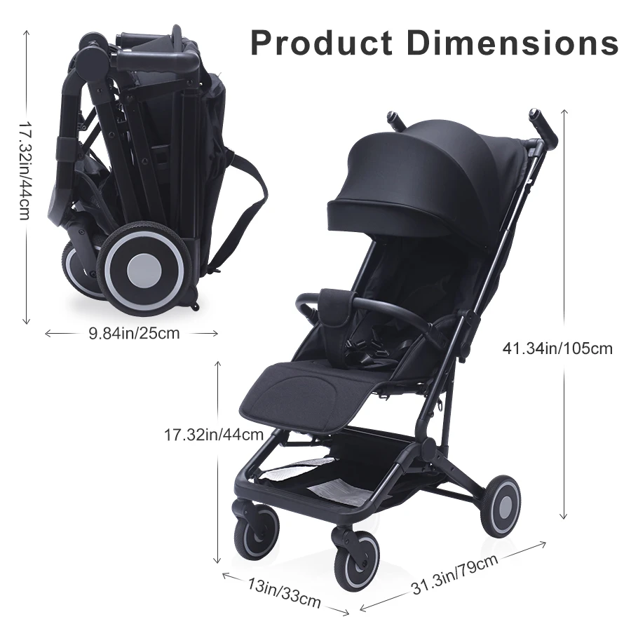 campact stroller dimension