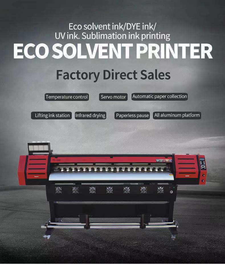 6 feet single head XP600 Large format printer for vinyl sticker