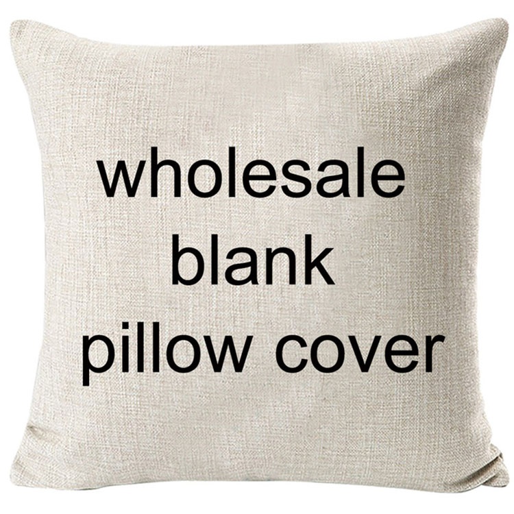 10pcs 18" x 18"  Cotton Linen Blank Sublimation Pillow Case Cover, Wholesale Blank Pillow Case