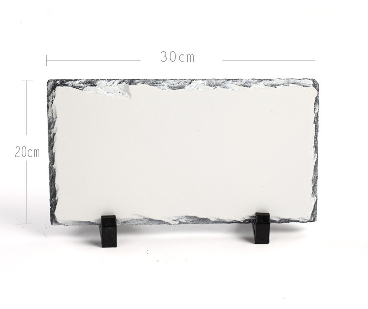 20 x 30CM Sublimation Blank High Quality Rock Stone Photo Slate Frame For Customised Printing
