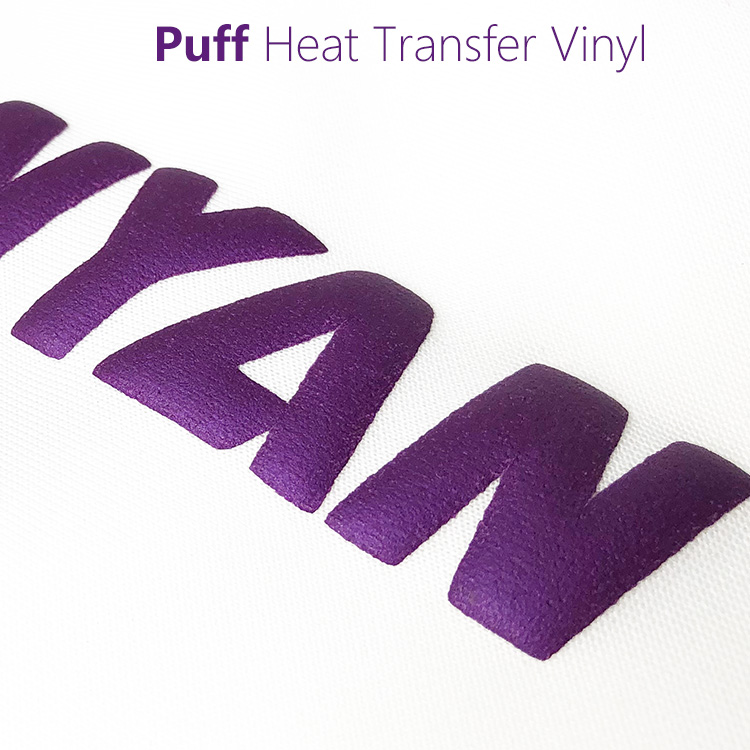 high quality rolls foam textiles htv bundle 3d puff heat transfer vinyl for clothing