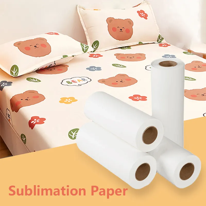 Fast dry 58g/80g/90g/100g /120gsm sublimation paper heat transfer paper roll for digital printing