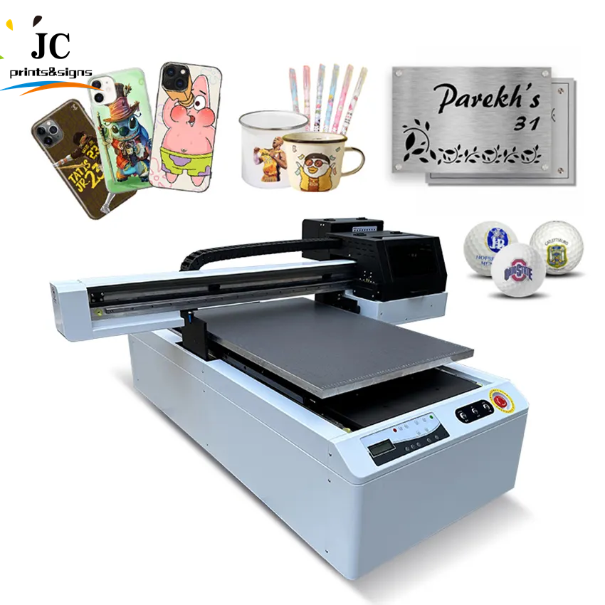A1 Digital UV Flatbed Phone Case Printing Machine XP600 3heads UV Printer
