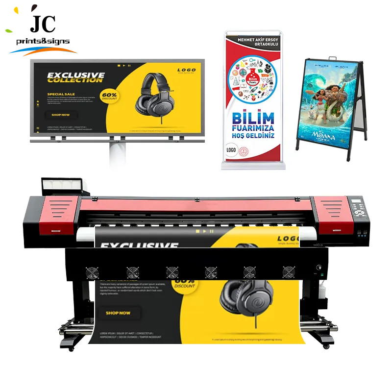 Advertising Banner 1.3m 1.6m 1.8m 2.5m 3.2m Eco Solvent Printer Xp600 Printhead Eco Solvent Printer
