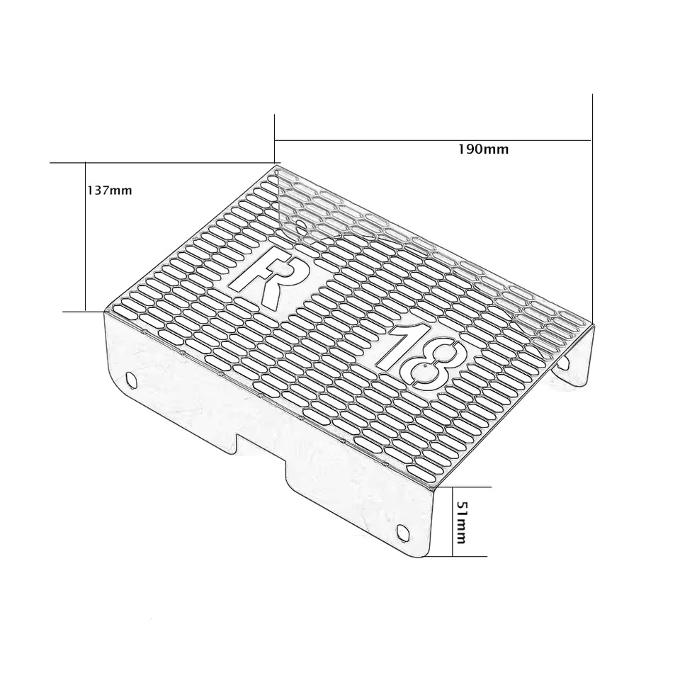 GTYMT Oil Cooler Protection Grille Guard Cover Radiator Protector For ...