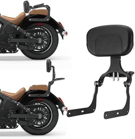 Mofun Passenger Driver Backrest Adjustable Multi Purpose Compatible with Indian Scout 2015-2024 Sixty 2016-2024 Sixty ABS 2019-2020