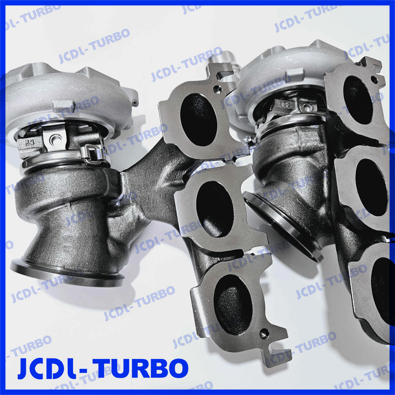 A pair of twin turbos 49477-06301 49477-06311 11658054872 Turbocharger for BWM S58 Engine