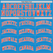 Custom Blue Orange-White Authentic Throwback Basketball Jersey