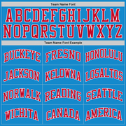 Custom Blue Red-White Authentic Throwback Basketball Jersey