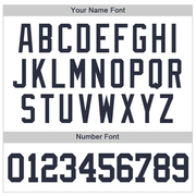 Custom White Navy Pinstripe Navy Baseball Jersey