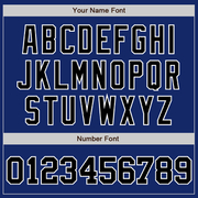 Custom Royal White Pinstripe Black-White Authentic Baseball Jersey