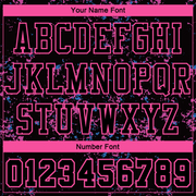 Custom Black Pink Round Neck Sublimation Basketball Suit Jersey